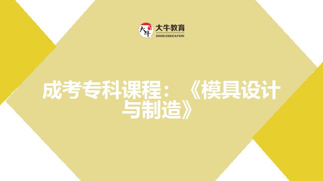 成考?？普n程模具設(shè)計(jì)與制造