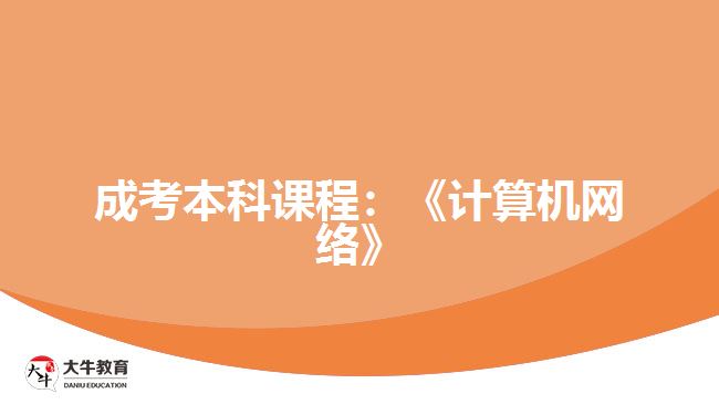 成考本科課程計算機網(wǎng)絡(luò)