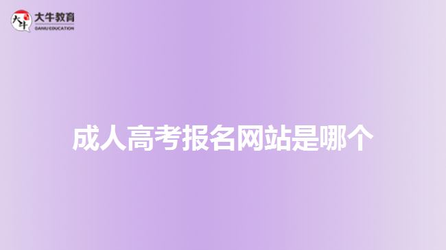 成人高考報名網站是哪個