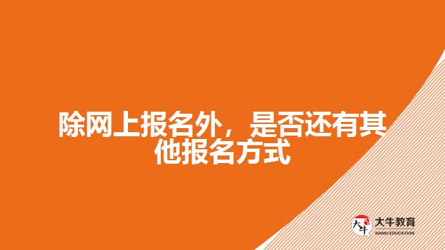除網(wǎng)上報(bào)名外，是否還有其他報(bào)名方式