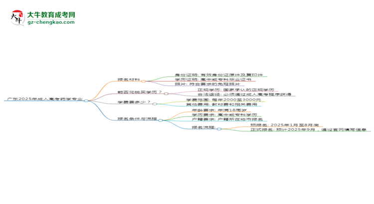 廣東2025年成人高考藥學(xué)專業(yè)學(xué)歷能考公嗎？思維導(dǎo)圖