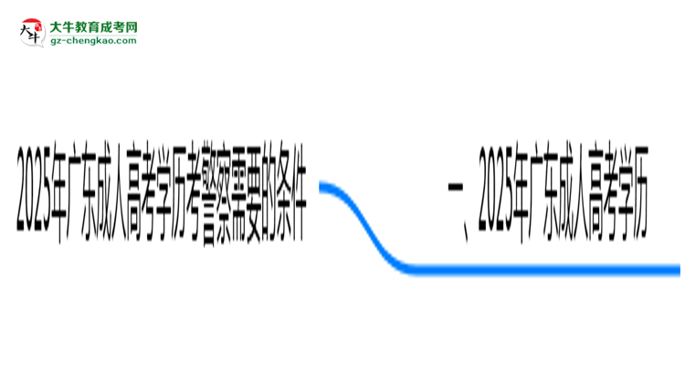 2025年廣東成人高考學(xué)歷考警察需要的條件思維導(dǎo)圖