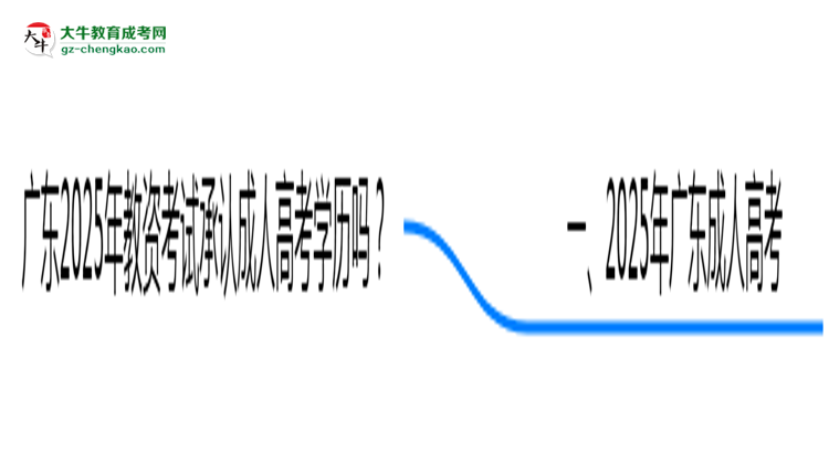廣東2025年教資考試承認成人高考學歷嗎？思維導圖