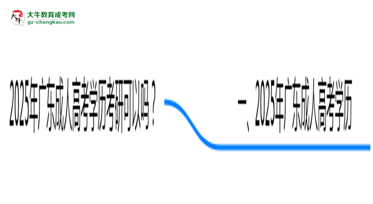 2025年廣東成人高考學(xué)歷考研可以嗎？思維導(dǎo)圖