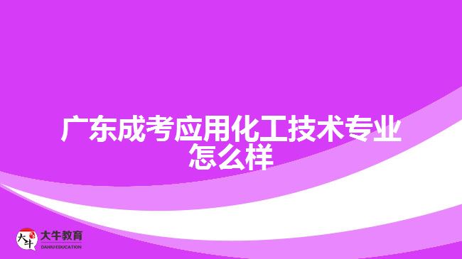 廣東成考應(yīng)用化工技術(shù)專(zhuān)業(yè)怎么樣