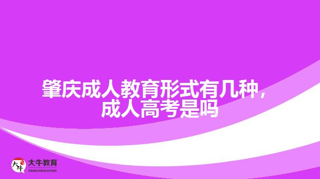 成人教育形式有幾種，成人高考是嗎