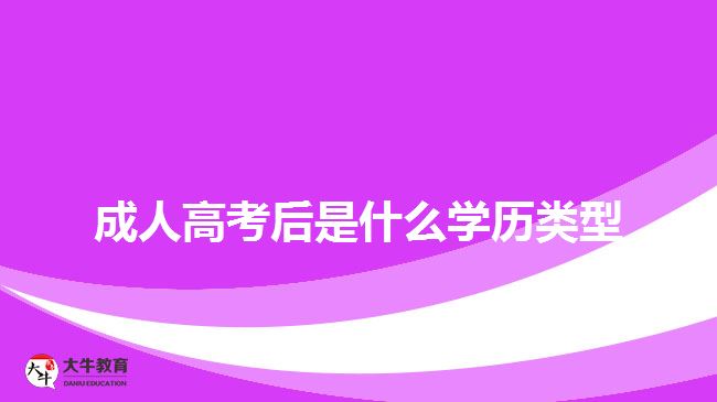 成人高考后是什么學(xué)歷類(lèi)型