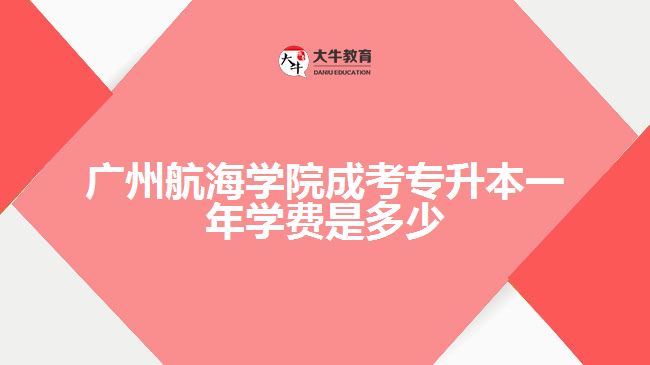 廣州航海學(xué)院成考專升本一年學(xué)費(fèi)是多少