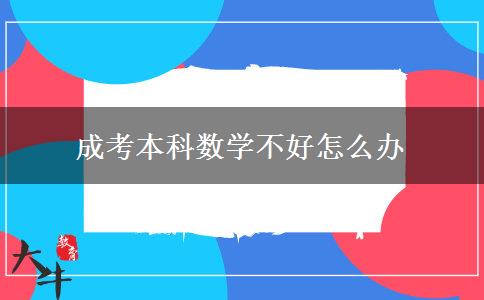 成考本科數(shù)學不好怎么辦