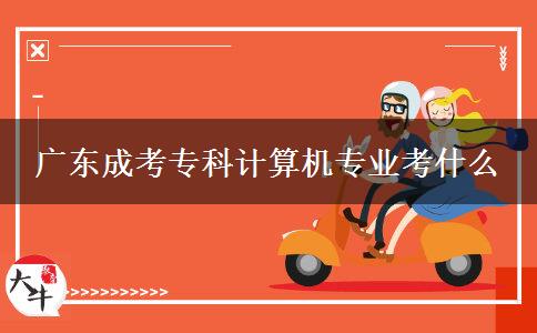 廣東成考?？朴?jì)算機(jī)專業(yè)考什么