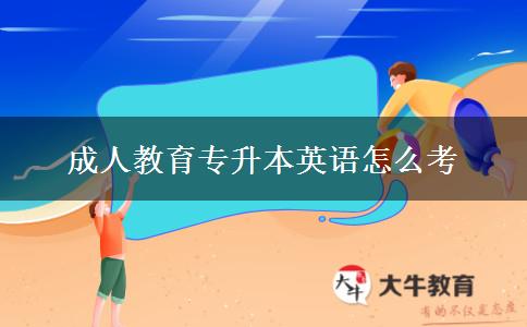 成人教育專升本英語(yǔ)怎么考