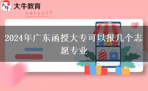 2024年廣東函授大?？梢詧?bào)幾個(gè)志愿專業(yè)