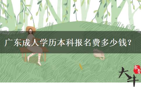廣東成人學(xué)歷本科報(bào)名費(fèi)多少錢(qián)？
