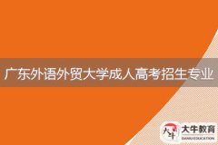 2024年廣東外語(yǔ)外貿(mào)大學(xué)成人高考招生專業(yè)介紹