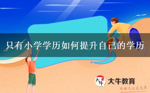 只有小學學歷如何提升自己的學歷