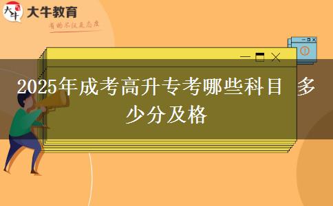 2025年成考高升?？寄男┛颇?多少分及格