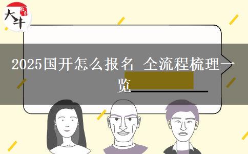 2025國(guó)開怎么報(bào)名 全流程梳理一覽