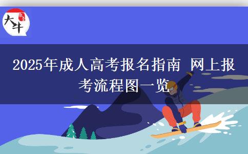2025年成人高考報(bào)名指南 網(wǎng)上報(bào)考流程圖一覽